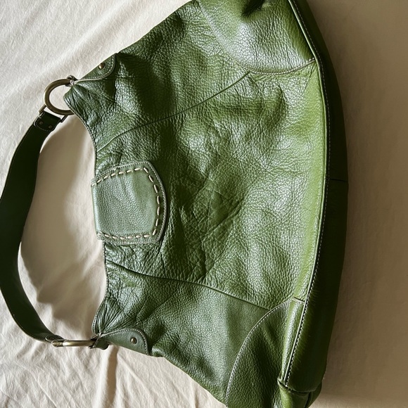 Franco Sarto green faux leather shoulder bag - Picture 2 of 5